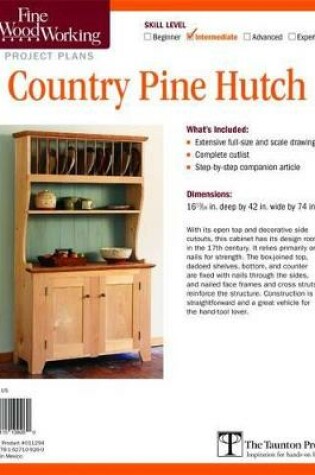 Cover of Fine Woodworking Video Workshop Series - Country Pine Hutch Plan