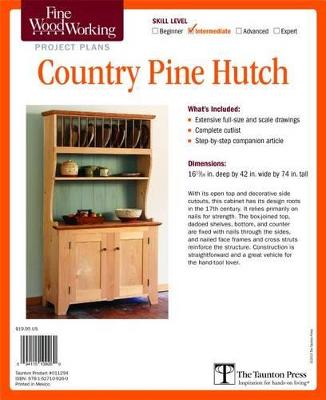 Book cover for Fine Woodworking Video Workshop Series - Country Pine Hutch Plan