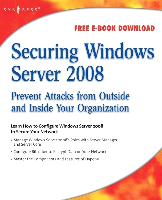 Book cover for Securing Windows Server 2008