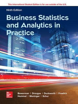 Book cover for ISE Business Statistics and Analytics in Practice