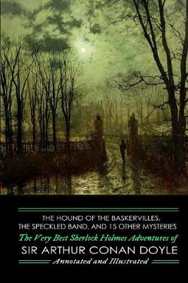 Book cover for The Hound of the Baskervilles, The Speckled Band, and 15 Other Mysteries