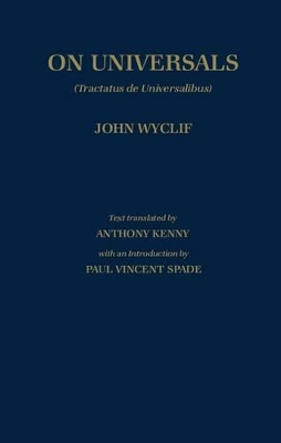 Book cover for De Universalibus: Volume II: On Universals