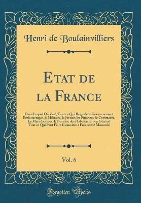 Book cover for Etat de la France, Vol. 6