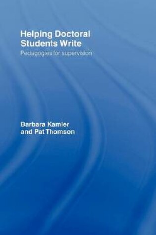 Cover of Helping Doctoral Students Write