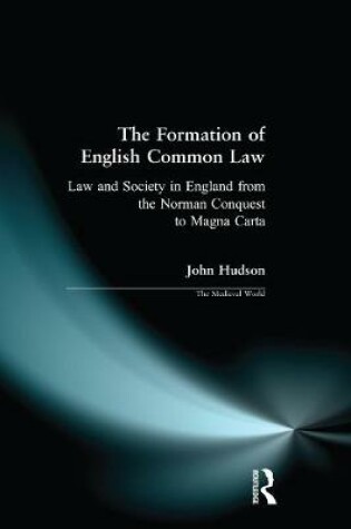 Cover of The Formation of English Common Law