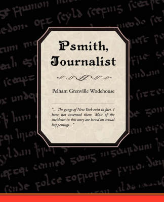 Book cover for Psmith, Journalist