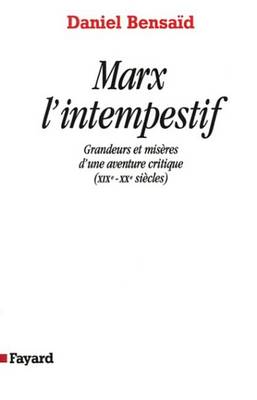 Book cover for Marx L'Intempestif