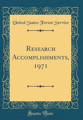 Book cover for Research Accomplishments, 1971 (Classic Reprint)