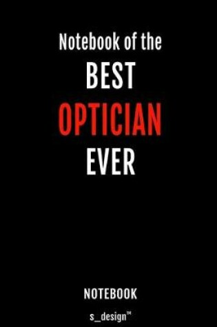 Cover of Notebook for Opticians / Optician