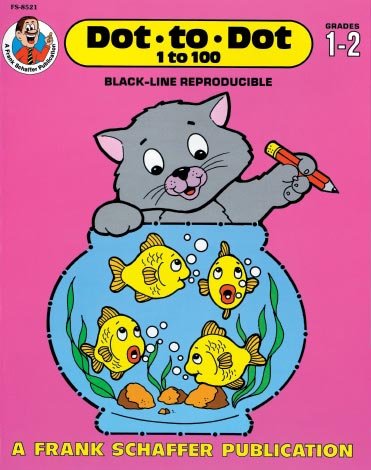 Book cover for Dot-To-Dot 1 to 100, Grades 1 to 2