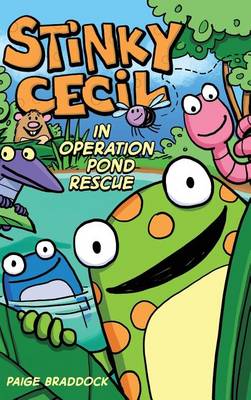 Book cover for Stinky Cecil in Operation Pond Rescue