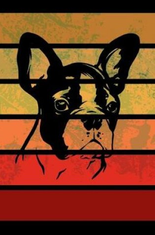 Cover of Boston Terrier Retro Stripes Notebook