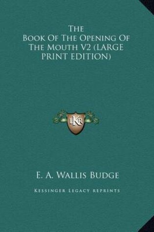 Cover of The Book of the Opening of the Mouth V2