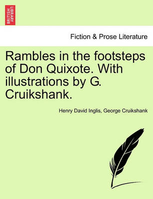Book cover for Rambles in the Footsteps of Don Quixote. with Illustrations by G. Cruikshank.
