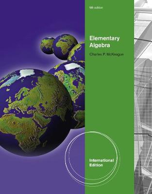 Book cover for Elementary Algebra, International Edition