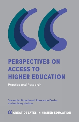 Book cover for Perspectives on Access to Higher Education