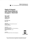 Cover of Optical Organic and Semiconductor Inorganic Materials