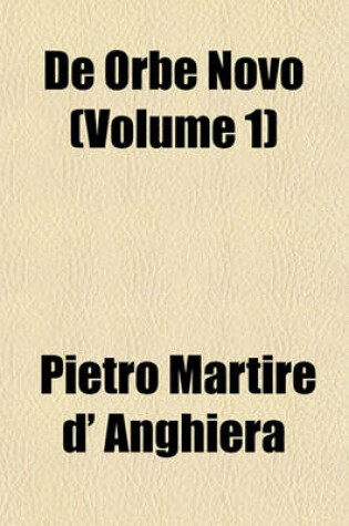 Cover of de Orbe Novo (Volume 1)