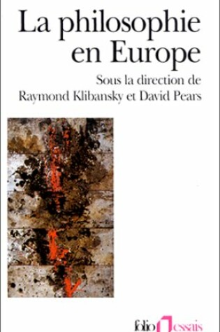 Cover of Philosophie En Europe