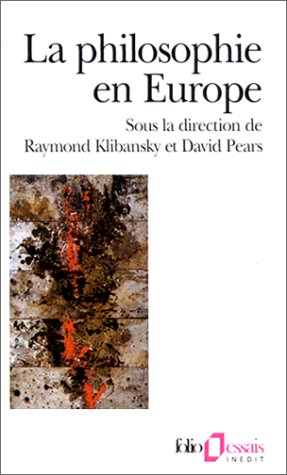 Cover of Philosophie En Europe