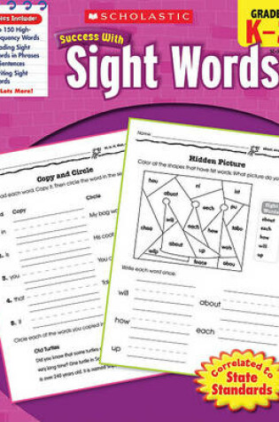 Cover of Scholastic Success with Sight Words Workbook