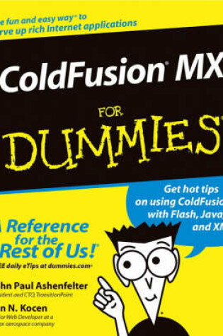 Cover of ColdFusion MX For Dummies