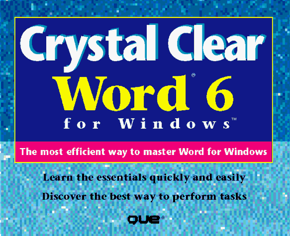 Book cover for Crystal Clear WORD 6 for Windows