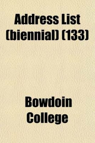 Cover of Address List (Biennial) (133)