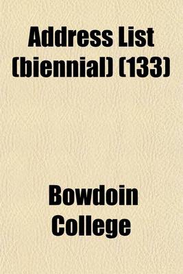 Book cover for Address List (Biennial) (133)