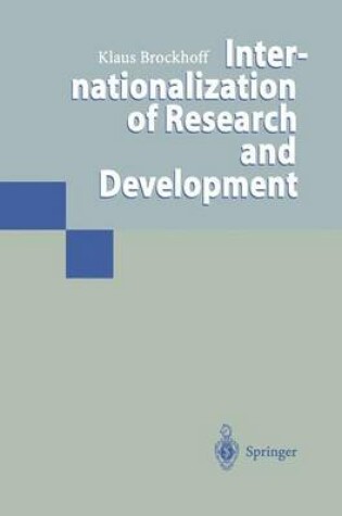 Cover of Internationalization of Research and Development
