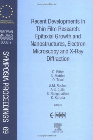 Cover of Recent Developments in Thin Film Research: Epitaxial Growth and Nanostructures, Electron Microscopy and X-Ray Diffraction