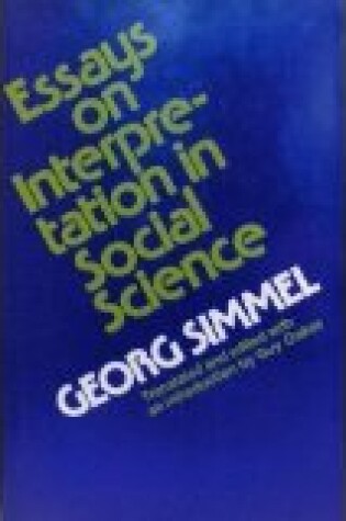 Cover of Essays on Interpretation CB
