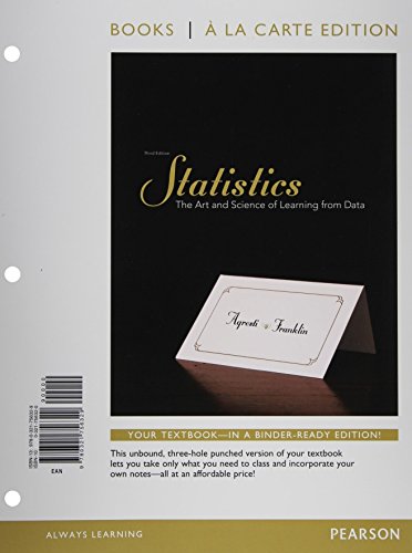 Book cover for Statistics, Books a la Carte Edition Plus New Mystatlab with Pearson Etext-- Access Card Package