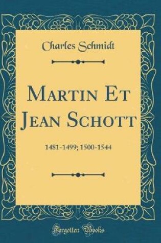 Cover of Martin Et Jean Schott
