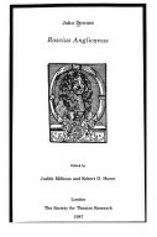 Cover of Roscius Anglicanus, or an Historical View of the Stage