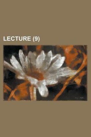 Cover of Lecture (9 )