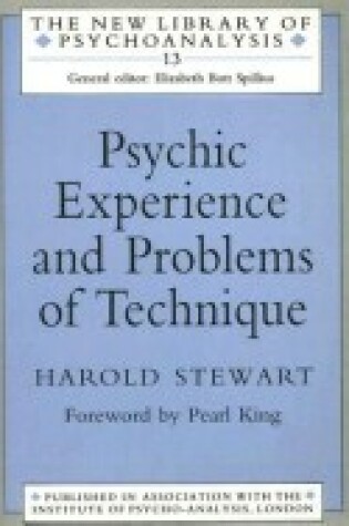 Cover of Psychic Experience and Problems of Technique