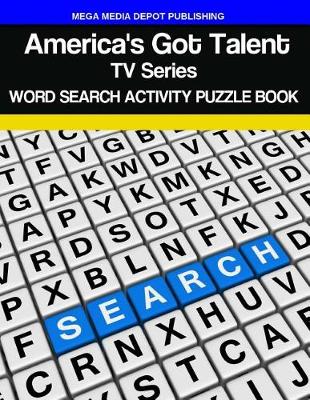 Book cover for America's Got Talent TV Series Word Search Activity Puzzle Book