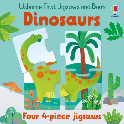 Book cover for Usborne First Jigsaws And Book: Dinosaurs