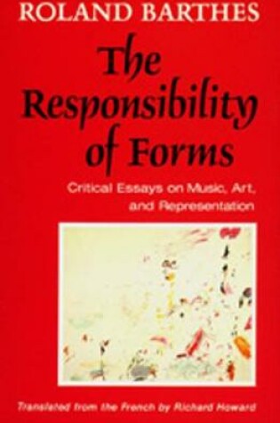 Cover of The Responsibility of Forms