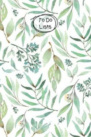 Cover of To Do Lists Notebook, Green Leafy Pattern