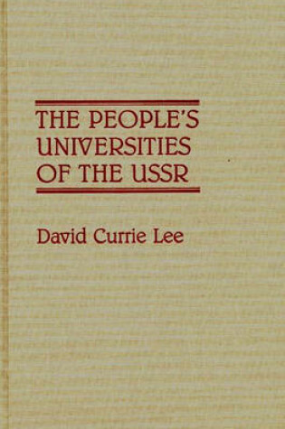 Cover of The People's Universities of the USSR