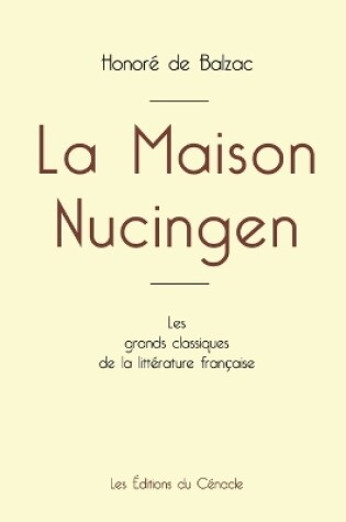 Cover of La Maison Nucingen de Balzac (édition grand format)