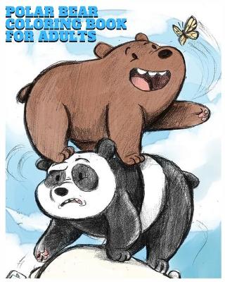 Book cover for Polar bear coloring book for adults