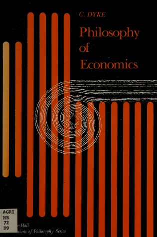 Cover of Philosophy of Economics