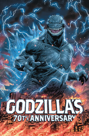 Book cover for Godzilla's 70th Anniversary