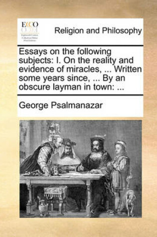 Cover of Essays on the Following Subjects