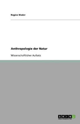 Book cover for Anthropologie der Natur