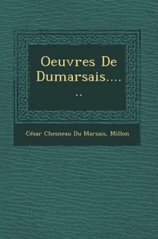 Cover of Oeuvres de Dumarsais......