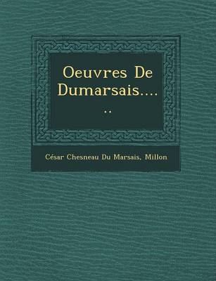 Book cover for Oeuvres de Dumarsais......